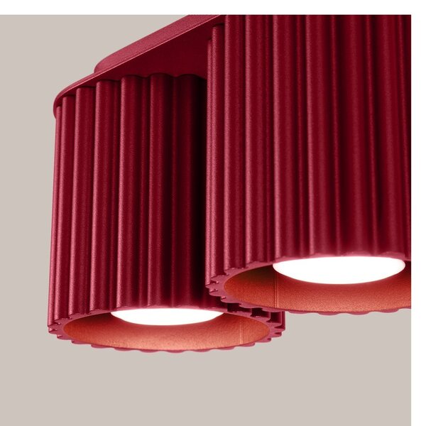 Бордо метален прожектор 10x21 cm Zora – Sollux