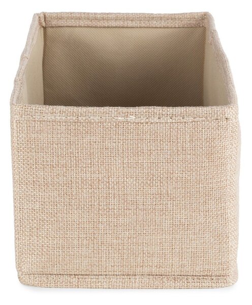 Бежова текстилна кутия за съхранение 28x12x12 cm Sandy – Compactor