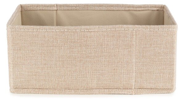 Бежова текстилна кутия за съхранение 28x12x12 cm Sandy – Compactor