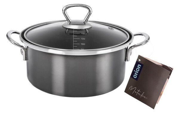 Емайлирана касерола с капак 2,5 l Metalic – Orion