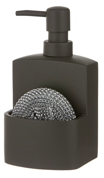 Тъмносив диспенсер за сапун от полиресин 250 ml Essentials – Ladelle