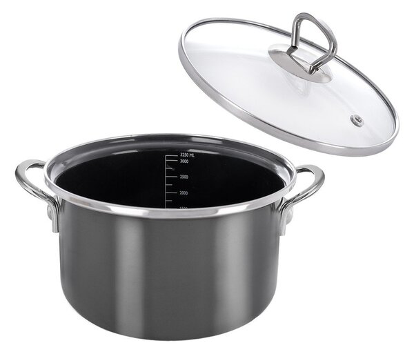 Емайлирано гърне с капак 3,25 l Metalic – Orion