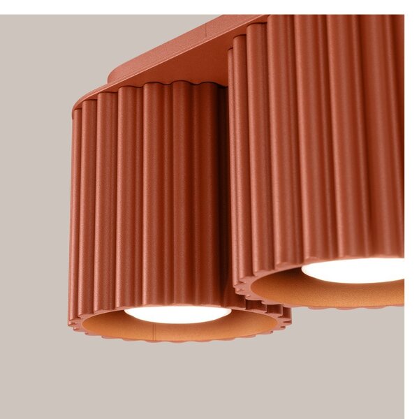Теракотен метален прожектор 10x21 cm Zora – Sollux