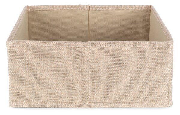 Бежова текстилна кутия за съхранение 28x12x12 cm Sandy – Compactor