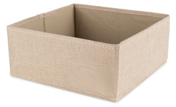 Бежова текстилна кутия за съхранение 28x12x12 cm Sandy – Compactor