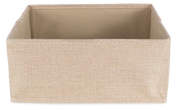 Бежова текстилна кутия за съхранение 28x12x12 cm Sandy – Compactor