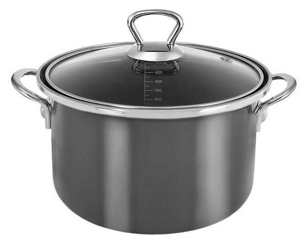 Емайлирано гърне с капак 5 l Metalic – Orion