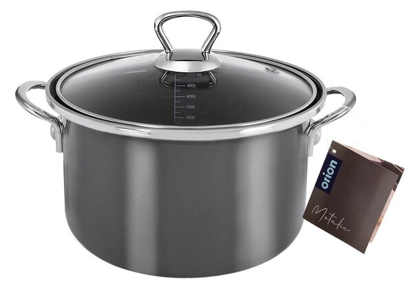 Емайлирано гърне с капак 5 l Metalic – Orion