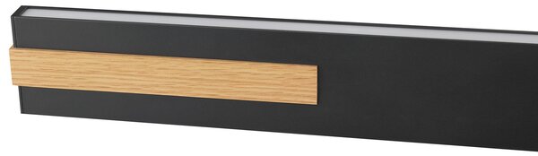 Brilliant LED висяща лампа Streamline, дължина 130 cm, черна, метал, Затъмняване, Черен, Дневна/трапезария, Метал, Модерен