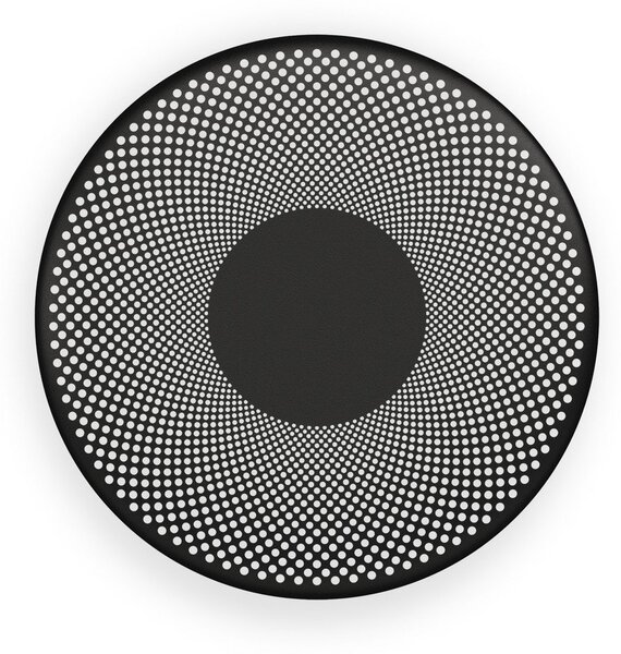 Northern LED стенна лампа Glint, черна матова, стомана, Ø 25 cm, Затъмняване, Черен, Дневна/трапезария, Алуминий, Дизайн