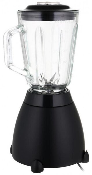 Блендер Laretti LR-FP7325, 500W, 1.5 л, Ножове от неръждаема стомана, 2 скорости + импулс, Заключващ механизъм, Черен