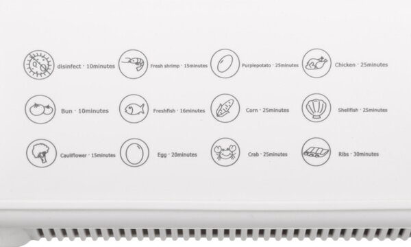 Уред за готвене на пара Saturn ST-EC1187, 1500W, 12 л, Автоматично спиране, Индикатор за ниво на водата, Бял