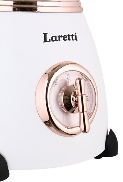 Блендер Laretti LR-FP7310, 500W, 1.5 л, Ножове от неръждаема стомана, 2 скорости + импулс, Заключващ механизъм, Бял
