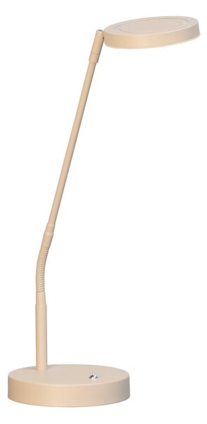 FISCHER & HONSEL LED настолна лампа Sorento, височина 48 cm, пясъчен цвят, метал, CCT, Затъмняване, Бежов, Дневна/трапезария, Метал, Модерен