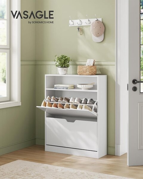 Pantofar White Vasagle 80x24x102 cm
