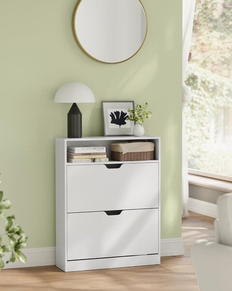 Pantofar White Vasagle 80x24x102 cm