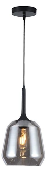 Висяща лампа на кабел MAEVA 1xE27/40W/230V димно черна/черна