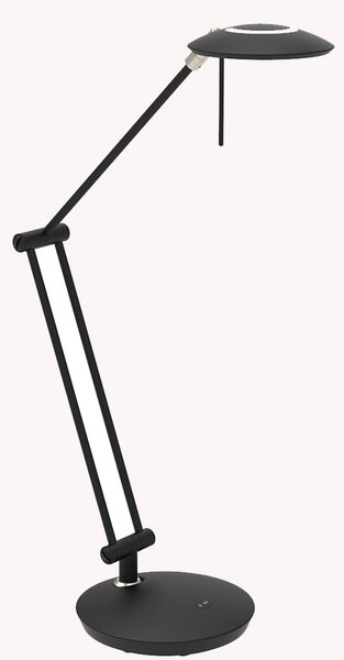 Steinhauer LED настолна лампа Zenith 2, черна, CCT, дистанционно управление, Затъмняване, Черен, кабинет / офис, Метал, Модерен