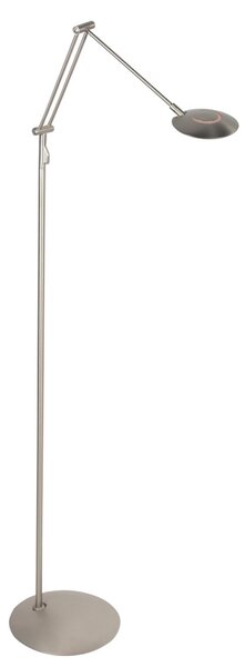 Steinhauer LED стояща лампа Zenith2 с 1 лампа, стомана, CCT, дистанционно управление, Затъмняване, Металик, Дневна/трапезария, Метал, Модерен