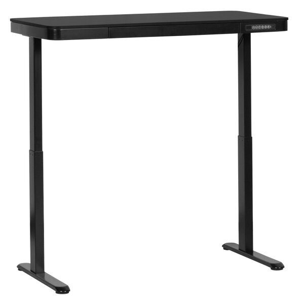 Ергономично регулируемо бюро Carmen CR-118 E, Нивелиращи се крака, Панел за управление, Дисплей, USB, Памет, Сензор против сблъсък, Черен