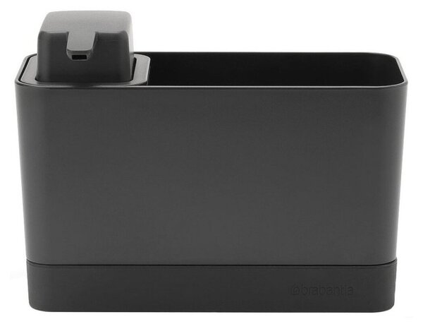 Комплект за мивка Brabantia SinkSide 1003312, 2 части, 200 мл, Неплъзгащо се дъно, Тъмносив