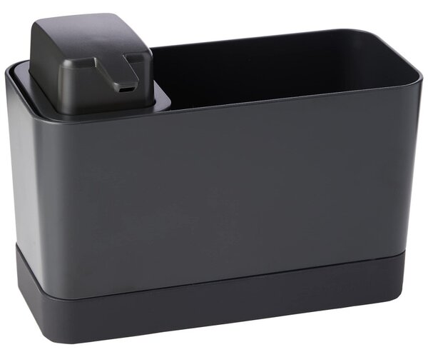Комплект за мивка Brabantia SinkSide 1003312, 2 части, 200 мл, Неплъзгащо се дъно, Тъмносив
