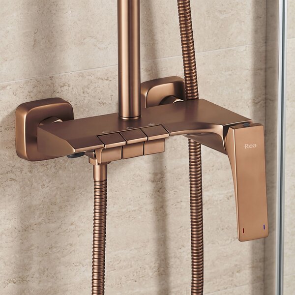 Комплект за душ PREMIUM REA JOE Brush Copper