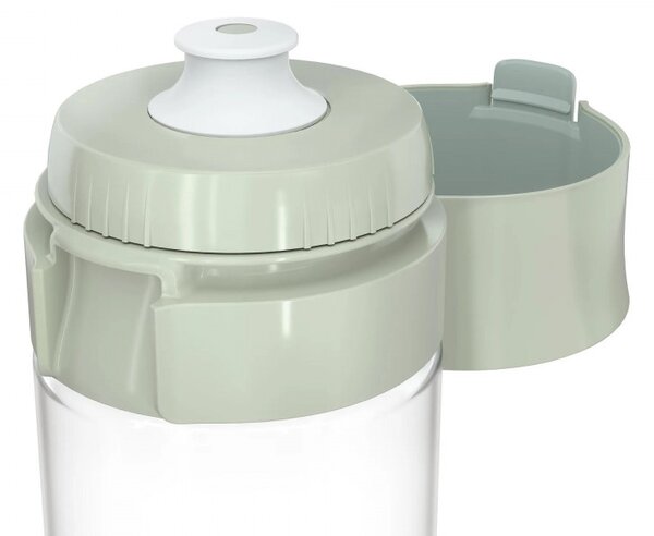 Филтрираща бутилка за вода Brita Fill & Go Vital, 600 мл, MicroDisc филтри, Без BPA, Светлозелен