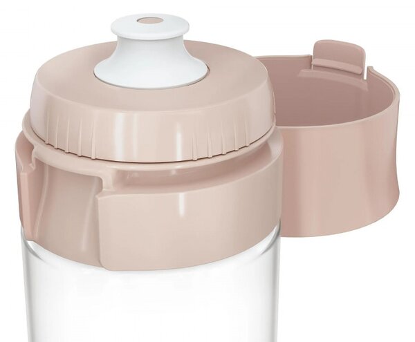 Филтрираща бутилка за вода Brita Fill & Go Vital, 600 мл, MicroDisc филтри, Без BPA, Розов