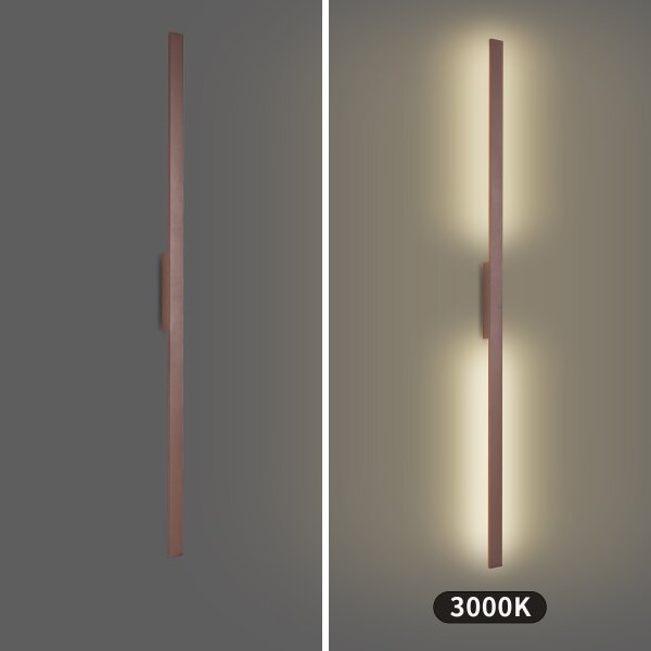 Brilagi - LED външно стенно осветително тяло LUNA LED/30W/230V 3000K IP65 150 cm кафяво CRI 90