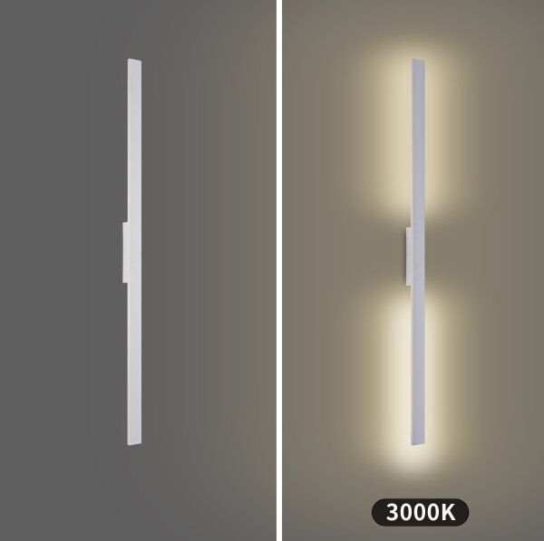 Brilagi - LED външно стенно осветително тяло LUNA LED/24W/230V 3000K IP65 100 cm бяло CRI 90