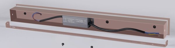 Brilagi - LED външна стенна лампа LINEAR LED/8W/230V 3000K IP65 30 cm кафява CRI 90