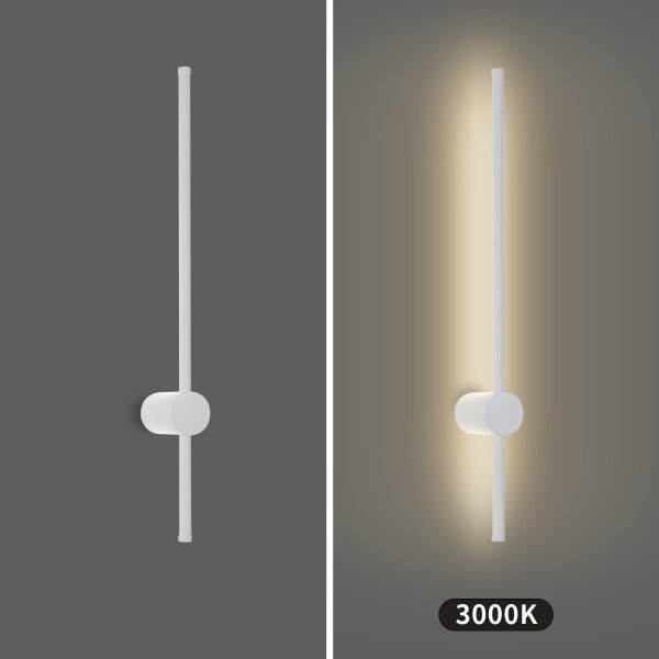 Brilagi - LED външно стенна лампа AURA LED/12W/230V 3000K IP54 65 cm бяла CRI 90