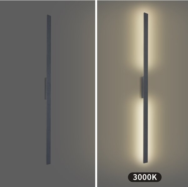 Brilagi - LED външна стенна лампа LUNA LED/30W/230V 3000K IP65 150 cm антрацит CRI 90