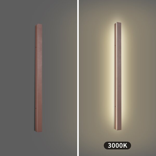 Brilagi-LED Външен стенен осветител LINEAR LED/22W/230V 3000K IP65 100 см кафяв CRI 90