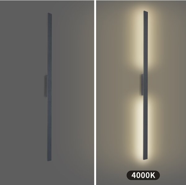 Brilagi - LED външно стеново осветително тяло LUNA LED/30W/230V 4000K IP65 150 cm антрацит CRI 90