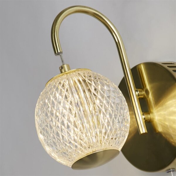 Searchlight 51481SB - LED настенно осветително тяло ALLURE LED/5W/230V