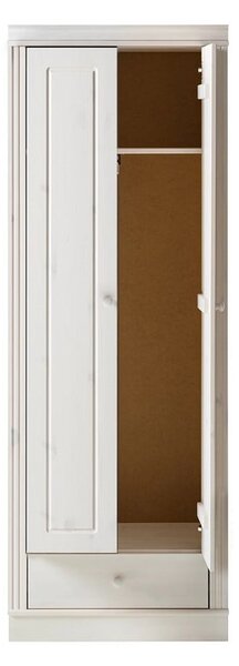 Бял гардероб от масивен бор 65x180 cm Anita – Støraa