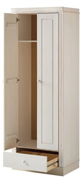 Бял гардероб от масивен бор 65x180 cm Anita – Støraa