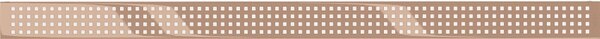 Mexen Flat M08 декоративен панел за линеен сифон 80 см, розово злато - 1625080