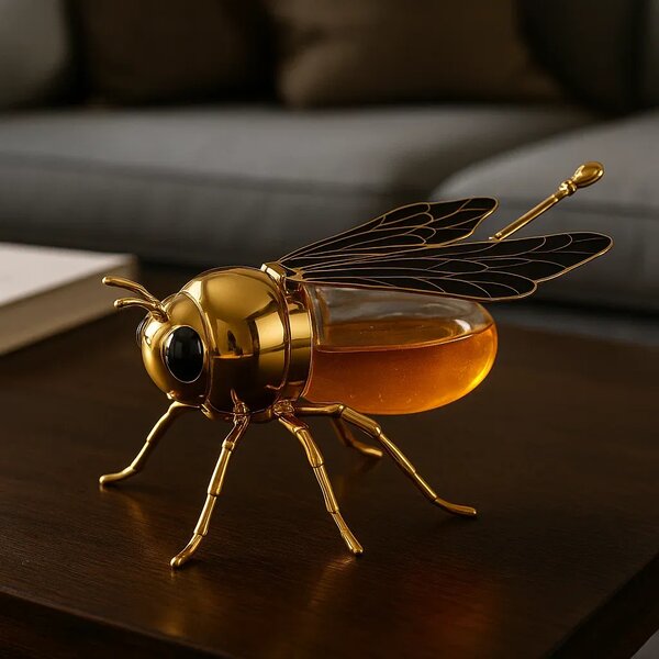 Beejar™ дизайн на кутия за мед с лъжичка