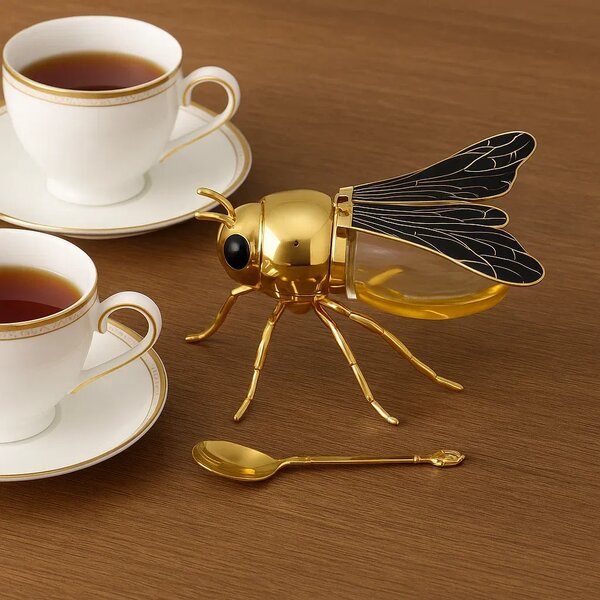 Beejar™ дизайн на кутия за мед с лъжичка