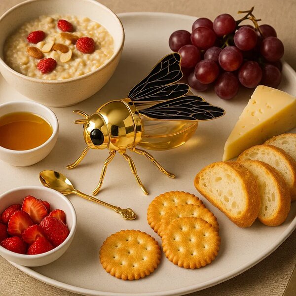 Beejar™ дизайн на кутия за мед с лъжичка