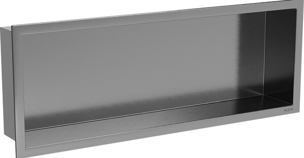 Mexen X-Wall-R вградена полица с фланец 60 x 20 см, четкано сиво-черно - 19E0602010