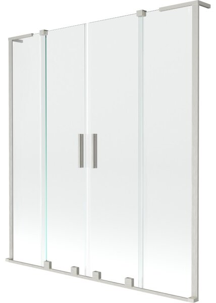 Mexen Velar L Duo параван за вана, плъзгащ се, двукрилен 150 x 150 см, прозрачен, с