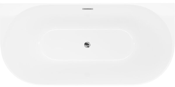 Mexen Oval Slim свободностояща вана до стената 170 x 80 см, бяла, хромиран
