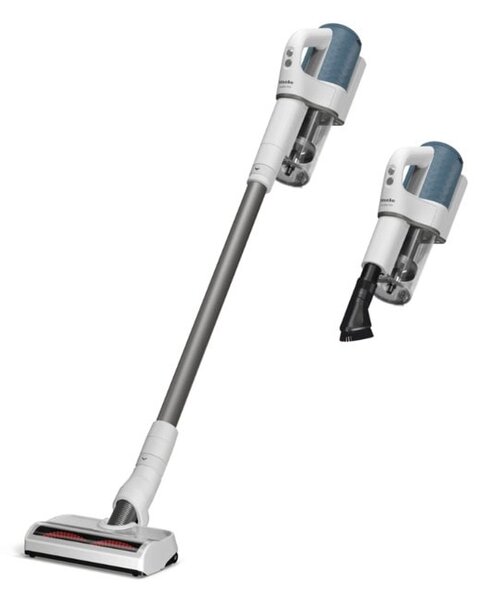 Прахосмукачка Miele Duoflex HX1 Nordic Blue, вертикална/ръчна, безжична, 0.3л. капацитет на контейнера, до 55 минути време на работа, бяла