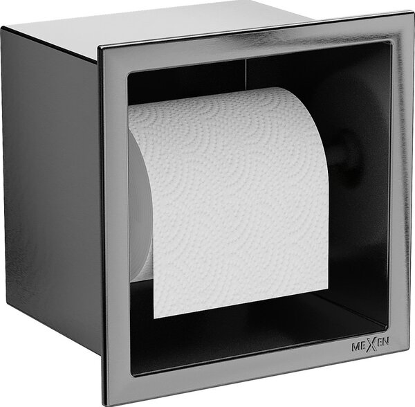Mexen X-Wall-P държач за тоалетна хартия, четкан сив - 19E3