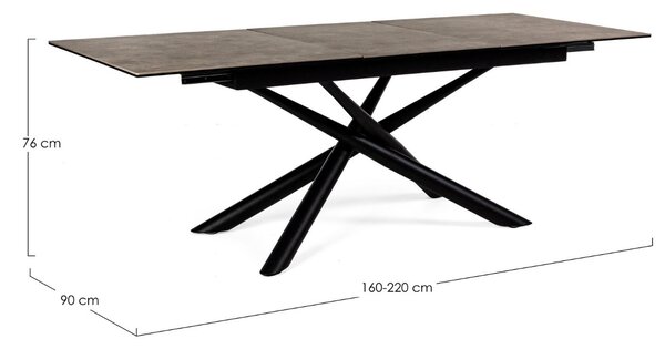 BIZZOTTO РАЗТЕГАТЕЛНА МАСА SEYFERT 160-220X90X76CM
