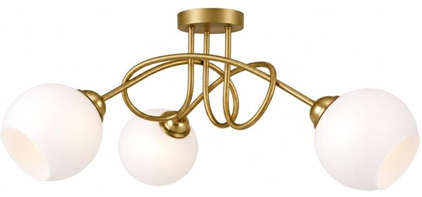 Плафонен полилей BAROC 3xE14/40W/230V златен